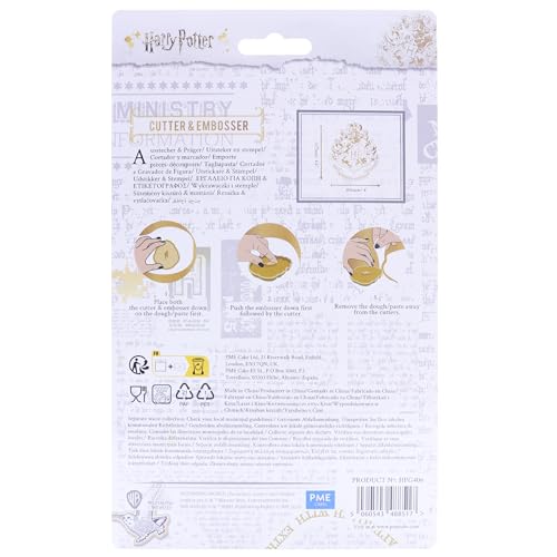 PME Harry Potter Cookie Cutter & Embosser, Hogwarts Crest, White - Image 4
