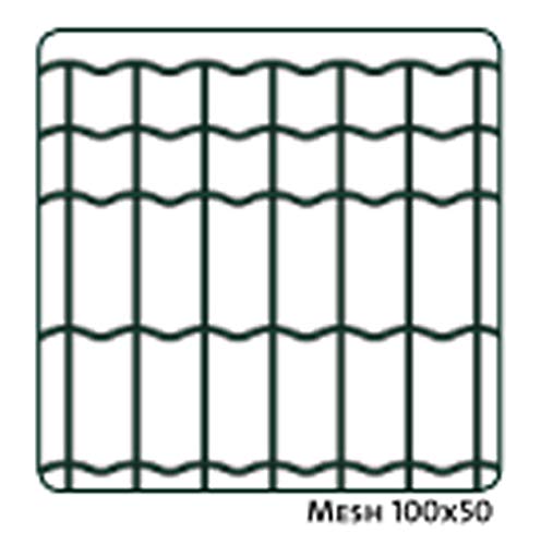 Garmix Gartenzaun 25m Grün Maschendrahtzaun 5 x 10 cm (120cm)