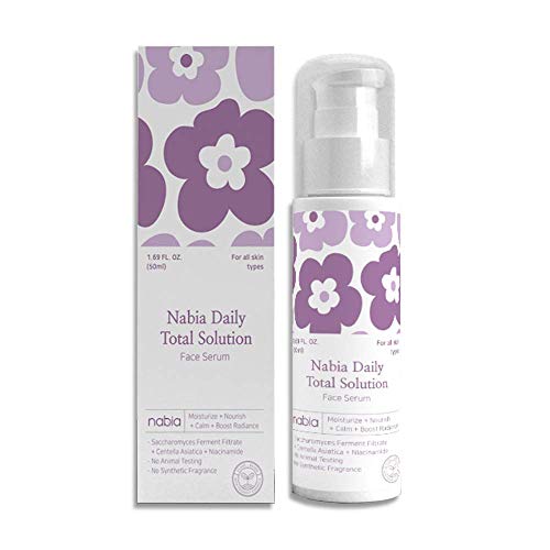 Nabia Cica Serum- Less Visible Fine Lines & Wrinkles with Cica, white lavender, 1.62 Fl Oz