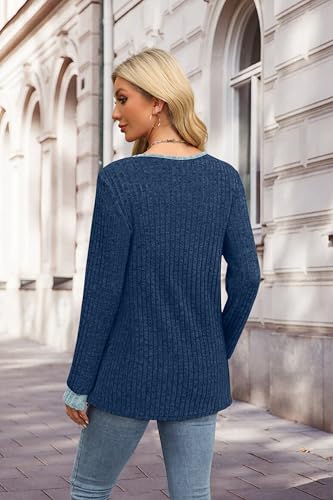 Image of XIEERDUO Sweater for Women Winter Clothing Long Sleeve Shirts Fall Fashion Must Haves Comfiest Airport Outfits Trendy