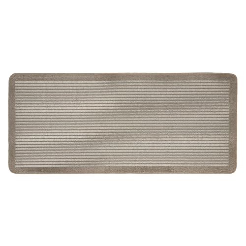Image of My Stain Door Mat, Stain Resistant, Perfect for Indoor Use, Front Door, Entryway and Patio, Stripe Stone 67x150cm