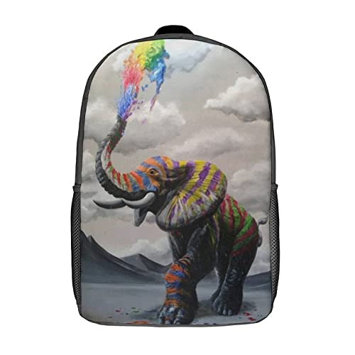 Mochila de viaje unisex de moda con mono colorido para excursiones de fin de semana y clase