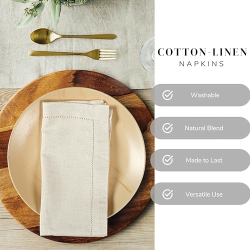 Servilletas de Tela Ramanta Home Natural Pack 12 miniatura 5