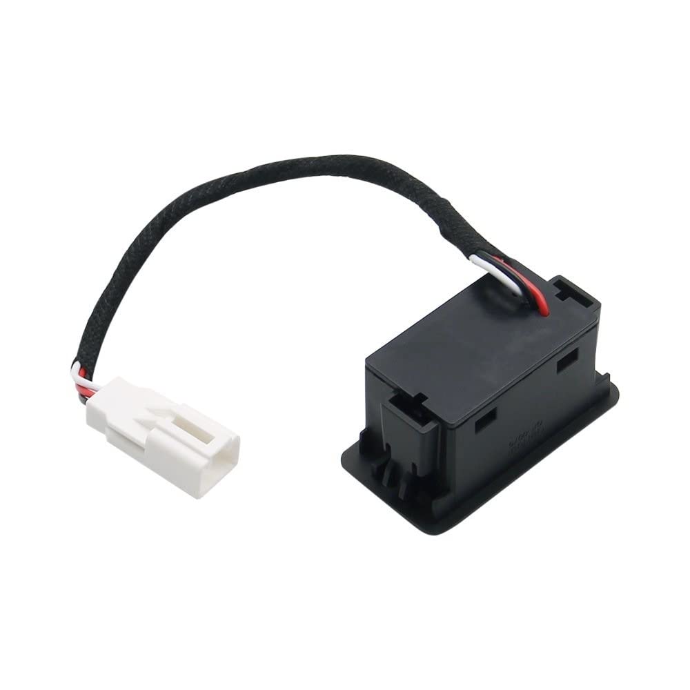 serrure de coffre hayon Bouton de réinitialisation automatique pour coffre de voiture pour Audi Q3 Q5 Q7 interrupteur de hayon, intérieur(Without cable)