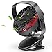Poesy USB Ventilatoren, Tragbar Clip Mini USB Lüfter Leise, 720 Einstellbarer, 3 Geschwindigkeiten Mini Clip Fans USB Tischventilator für Kinderwagen,Reisen,Büro,Auto,Camping (Schwarz)