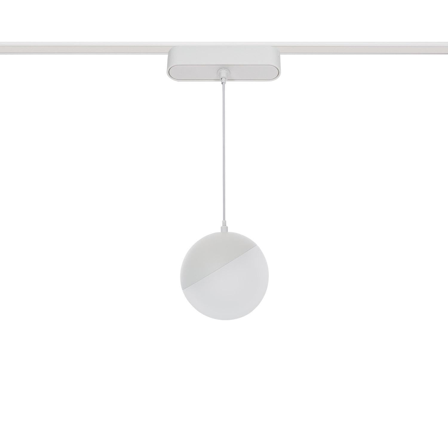 Spot LED Suspendu sur Rail Magnétique 25mm Extra-Plat 10W 48V Ø100 mm Blanc