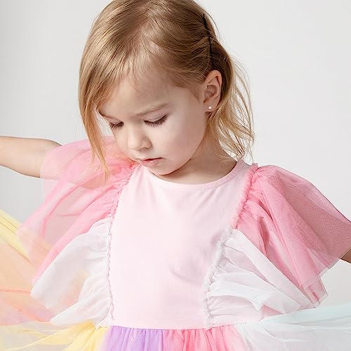 925 Sterling Silver Classic White Freshwater Cultured Pearl Toddler Earrings 3mm, 4mm & 5mm Screw Back Earrings - Simple Freshwater Cultured Pearl Earrings For Young Girls Religious Events2