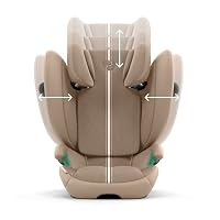 CYBEX Gold Kinder-Autositz Solution G2 Plus, Ab ca. 3 bis 12 Jahre (100 - 150 cm), Max. 50 kg, Für Autos mit und ohne ISOFIX, Almond Beige – Ansicht 3