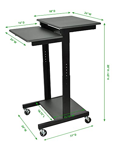 LUXOR PS3945 Adjustable-Height Presentation Workstation
