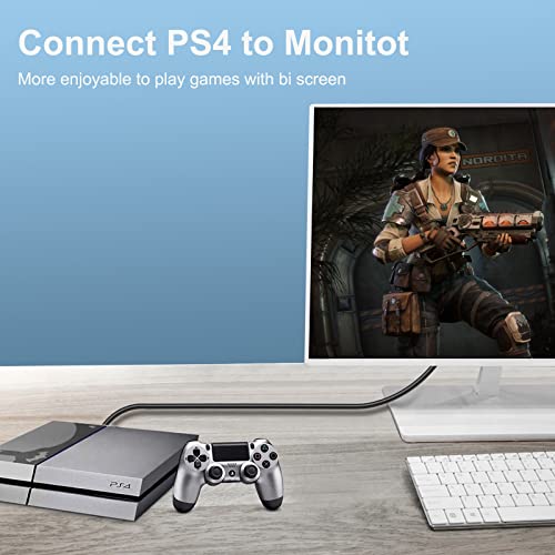 Wiistar HDMI to VGA Cable 1.5m/4.9FT 1080P HDMI to VGA Video Converter Adapter Cable Male to Male Support Computer Laptop PC to Desktop Monitor HDTV Projector