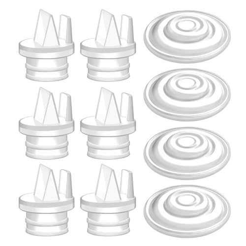 Image of Maymom Pump Parts Incl Duckbill Valve with Pull Tab Silicone Diaphragm Compatible with Spectra S1, S2, Synergy Gold; Not Original Spectra Pump Parts; 10 pc
