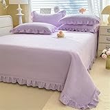 Exquisite Prägung: Diese Tagesdecke weist ein exquisites Prägemuster auf. Die neutralen Töne und die elegante Prägung ergänzen mühelos verschiedene Einrichtungsstile und verwandeln Ihr Bett in ein atemberaubendes Kunstwerk, das die Ästhetik Ihres Zimmers aufwertet.