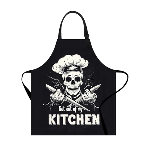 Men's Funny Chef Skull Apron – 