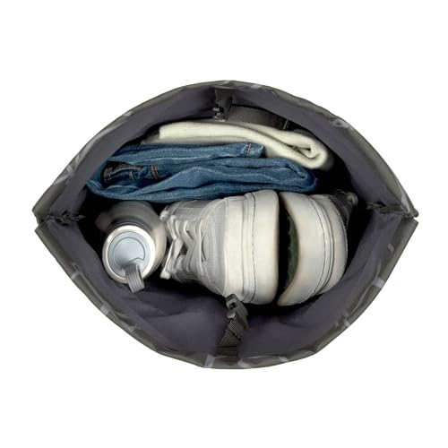 Sac à cordon Lässig School String Bag Bold Edges Grey avec bretelles ajustables souples