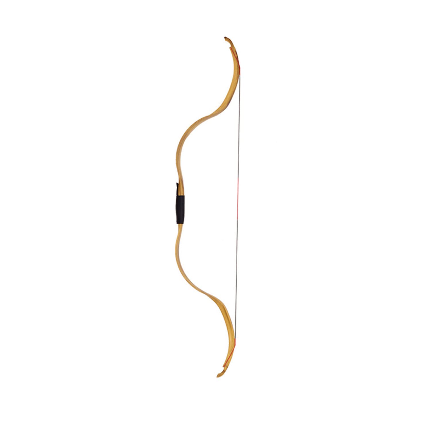 Photo 1 of FUNTRESS 50inch Lightweight Laminated Recurve Bow Traditional Detachable Archery Set yellow-25