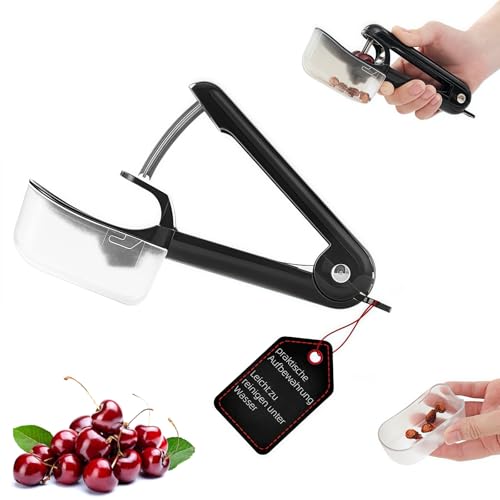 Kirschentkerner manuell mit Auffangbehälter – Kirschkernentferner und Obstentkerner, Kernentferner, leicht zu reinigen, kompakt & tragbar für Küche, Camping & unterwegs Kirschentkerner manuell mit Auffangbehälter – Kirschkernentferner und Obstentkerner, Kernentferner, leicht zu reinigen, kompakt & tragbar für Küche, Camping & unterwegs