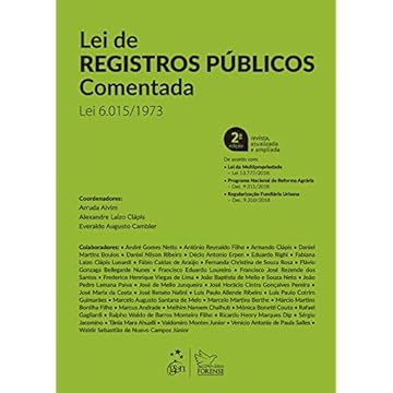 Capa do livro Lei de Registros Públicos Comentada: lei 6.015/1973