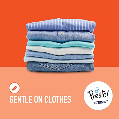 Image of Amazon Brand - Presto! Total Wash Detergent Powder | 4 Kg | Machine And Hand Wash | Removes Tough Stains | Safe And Gentle On Fabrics & Hands | Bleach-Free
