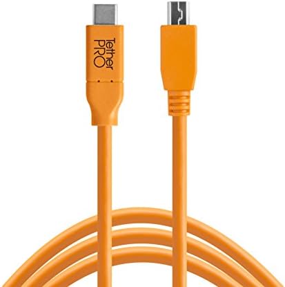 Tether Tools USB-C to 2.0 Mini B 5-Pin 4.60m Orange