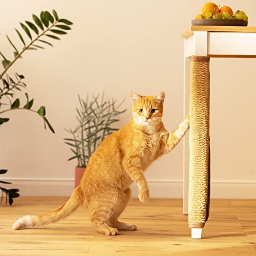 Miniatura 3 de Navaris Rascador De Gatos Para Patas De Mesa - Protector De Sisal Con Rascadores Para Gato - Alfombra Antiarañazos Para Pata De Mesas Sillas Sillón