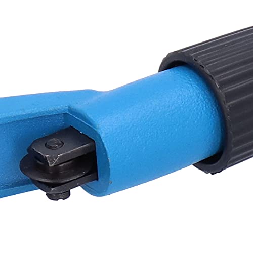 Image of PVC Tube Cutter Quick Scissor Tool, Pipe Cutting Tool with Double Rollers, Adjustable Gear Position for PVC Plastic PE Water Copper Aluminum Alloy Stainless Steel Pipes, Compact an (The cutter is