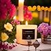 Chloefu LAN Premium Gardenia Scented Candle for Men & Women, Highly Scented, 7.1oz|45 Hour Long Lasting, All Natural Soy Candles, Home Decor, White Glass Jar Candle with Gift Box