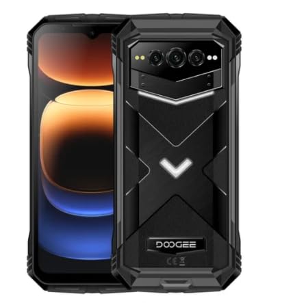 SHANXILDOOG V Max Plus 5G Rugged Phone 36GB+512GB 6.58'' Android 14 Dimensity 7050 200MP Ai Camera 22000mAh NFC Smartphone (BLACK)