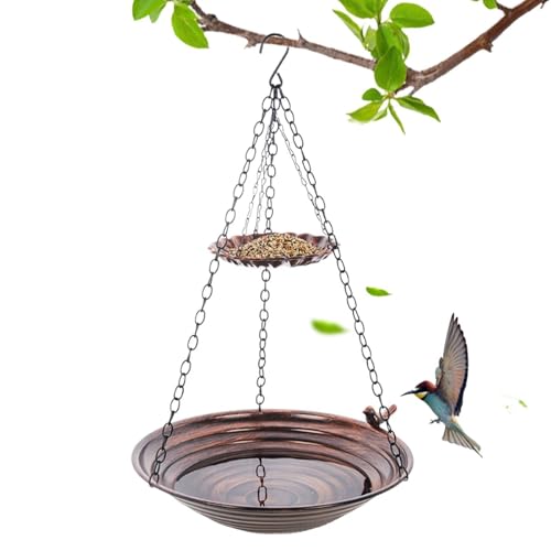 Bain pour oiseaux de jardin résistant aux intempéries avec support - 2
