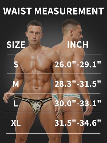 KAREN SPACE Men’s Thong Sexy Underwear Ice Silk Thong Athletic Supporter for Man3