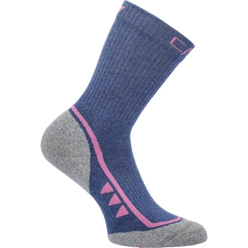CMP - Trekking Sock Mid Supersoft 50 Wmn, Blue-Fuxia, 39/42