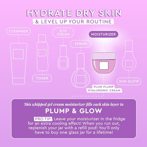 Glow Recipe Plum Plump Hyaluronic Acid Moisturizer Face Cream - Hydrating, Firming & Plumping Face Moisturizer for Dry Skin - Vegan Skin Care with Polyglutamic Peptides to Lock-In Moisture (50ml) - 5