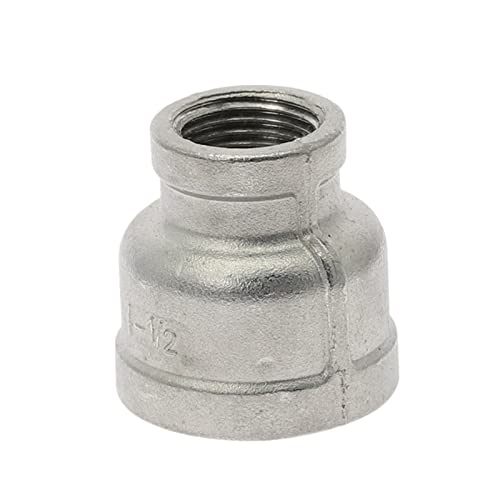 Reductor de rosca BSP conector de tubería DN32 a DN20 manguito acero inoxidable 304 5