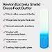 Revlon Bacteria Shield Glass Foot Buffer with Anti-Bacterial Technology, Two Surfaces to Exfoliates & Smoothes Skin, Self-Clean & Fully Recyclable