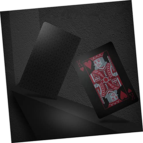 ibasenice 3sätze Wasserdichtes PVC Pokerkarten-Set Mit Kreativem Design Und Pappbox Rot Robuste Biegsame Spielkarten Für Unterhaltung Und Spaß Mit Familie Und Freunden – Bild 3