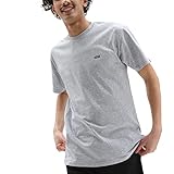 Corte clásico Vans Left Chest Logo tee Camiseta, Gris (Athletic Heather), M para Hombre
