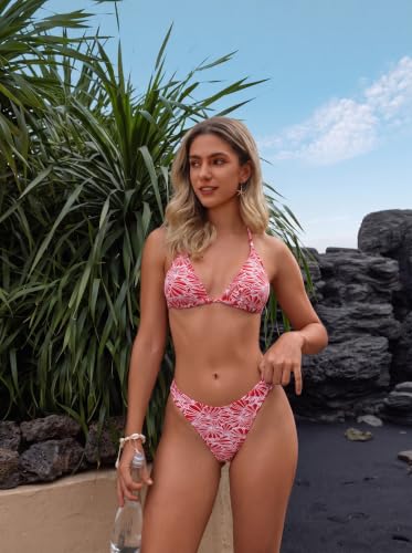 Image of Women's Bikini Sets Crochet Triangle Swimsuits 2 Piece Thong Bathing Suits