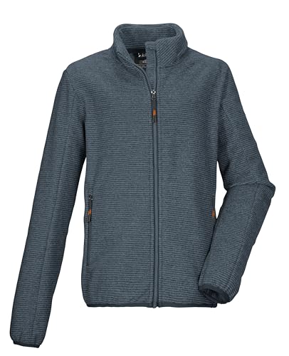 killtec Jungen Strickfleecejacke/Fleecejacke mit Stehkragen KOW 224 BYS KNTFLC JCKT, nachtblau, 164, 43510-000