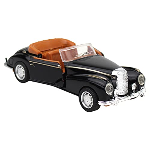 TOYANDONA Vintage Retro Diecast Vehicle Classic Car Figurine Collectible for Kids Adults Gift Car Lover Present Black