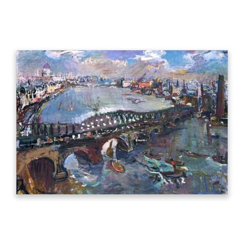 Impressions sur toile célèbres de Kokoschka, idéal pour la décoration de salon élégante