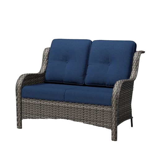 Gardenbee Wicker Patio Loveseat