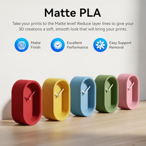 Image of JAYO Matte PLA 3D Printer Filament 1.75mm Olive Green, Matte Surface Conceals Layer Lines Filament, 1.1kg (2.42 lbs) Spool, Accuracy + /- 0.02 mm, Fit Most FDM Printers