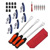 jojobasec Tire Levers Spoon Set Heavy Duty Motorcycle Bike Car Tire Irons Tire Changing Spoon Rim Protector