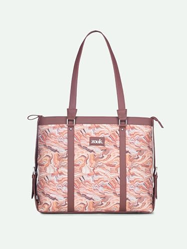 Image of ZOUK Office Bag | Stylish Bags for Office Use | Laptop Bag 15.6 inch | Stylish Tote for Office Use | Purse for Women | Vegan Leather Handbag | Daily & Travel Use