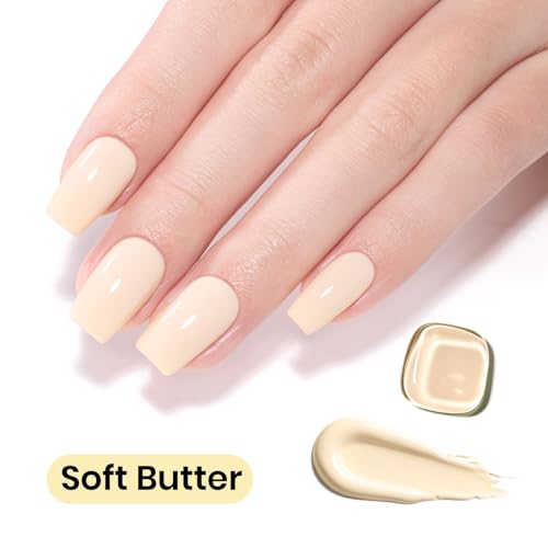 Image of Beetles Yellow Gel Nail Polish - 15ML /0.51Fl Oz., Soft Butter Yellow Gel Polish, Color-Matched Bottle, Soak-Off UV LED, Long-Lasting Holiday & Summer Nails Art for DIY Beginners & Salon Pros