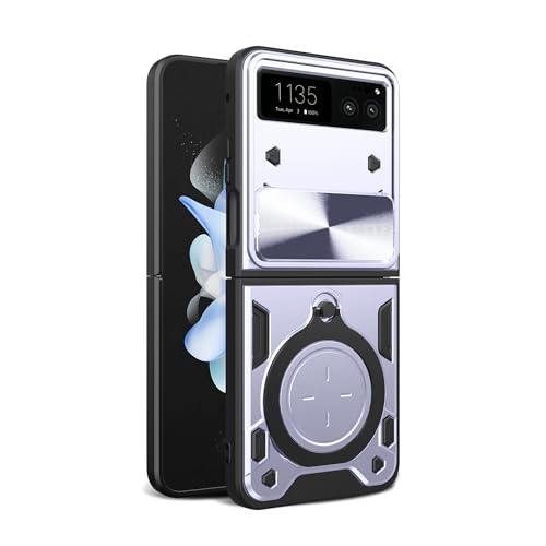Lucyliy Compatible with Moto Razr 40 Phone Case Cover Silvery