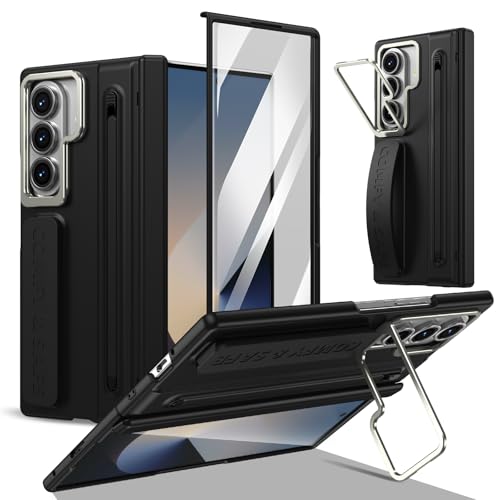 Image of Hybird Shockproof Mobile Back Case Cover for Samsung Galaxy Z Fold 8 Ultra Case Kick Stand | Slim Back Cover Case | S Pen | Tempered Galass |Hingh | Galaxy Z Fold8 Ultra 5G Cover