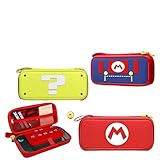 [YAYANA] マリオ Switch 2収納ケース 大容量 スイッチ収納バック 保護カバー 十枚収納可能 防塵防汚防水 耐衝撃 旅行用 (D)