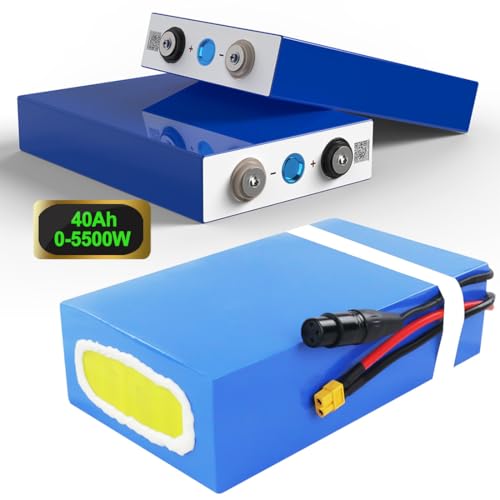 72V 40Ah Lithium Battery for 2000W 3000W 5000W Ebike Conversion Kit/Golf Cart/Electric Tricycle/E-scoote (72V 40Ah Up to 5600W/100A BMS)