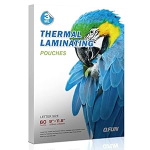 Thermal-Laminating-Sheets-3-Mil-Glossy-Laminate-Pouches-9-x-115-Letter-Size-Lamination-Film-to-Preserve-Photos-Crafts-Education-Supplies-for-Use-with-Laminators-60-Pack-Clear-Laminated-Sheets