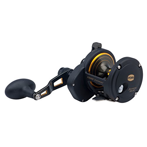 Penn 1292933 Fathom 30 Lever 2-Speed Lever Drag Fishing Reel, Black Gold #TOP1